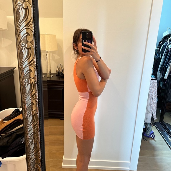 2 Princess Polly Dresses - size 2 (black), XS/S (pink/orange) - Picture 5 of 6